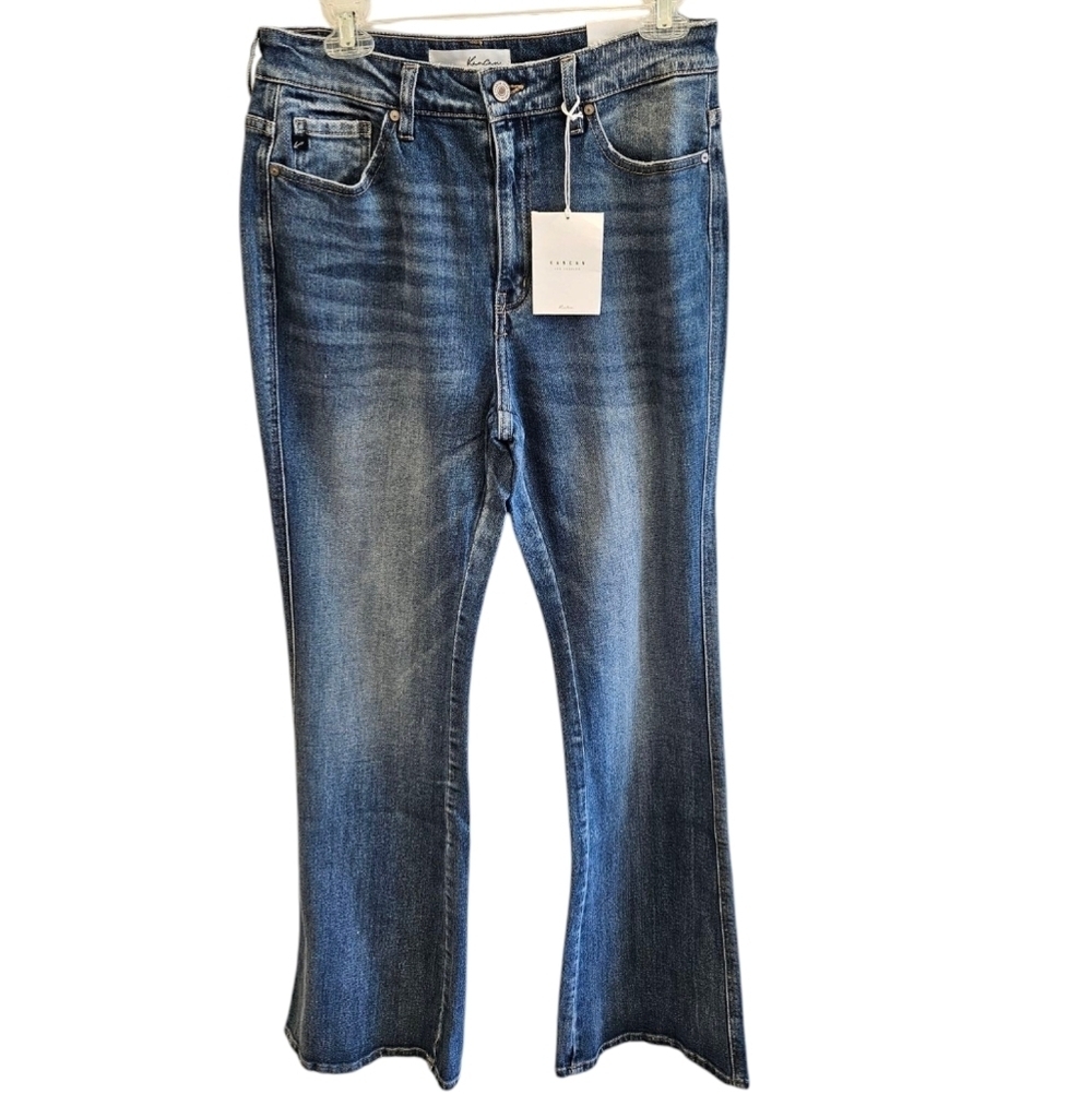 Kancan Retro High Rise Bell Bottom Denim Jeans NEW